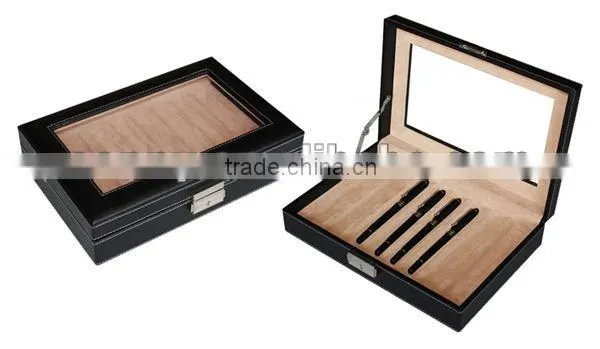8pens display PU Leather pen box