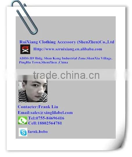 Custom woven label clothing labels
