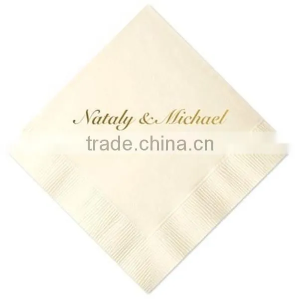 Personalized Wedding Cocktail Napkins, set of 100