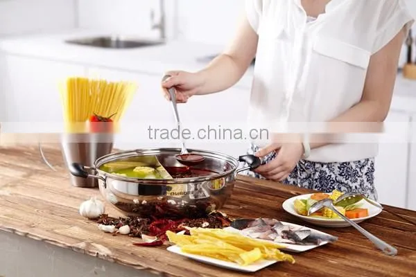 2016 New arrival multi-function Non-stick stainless steel Cookware&stainless steel non stick casserole&steamers