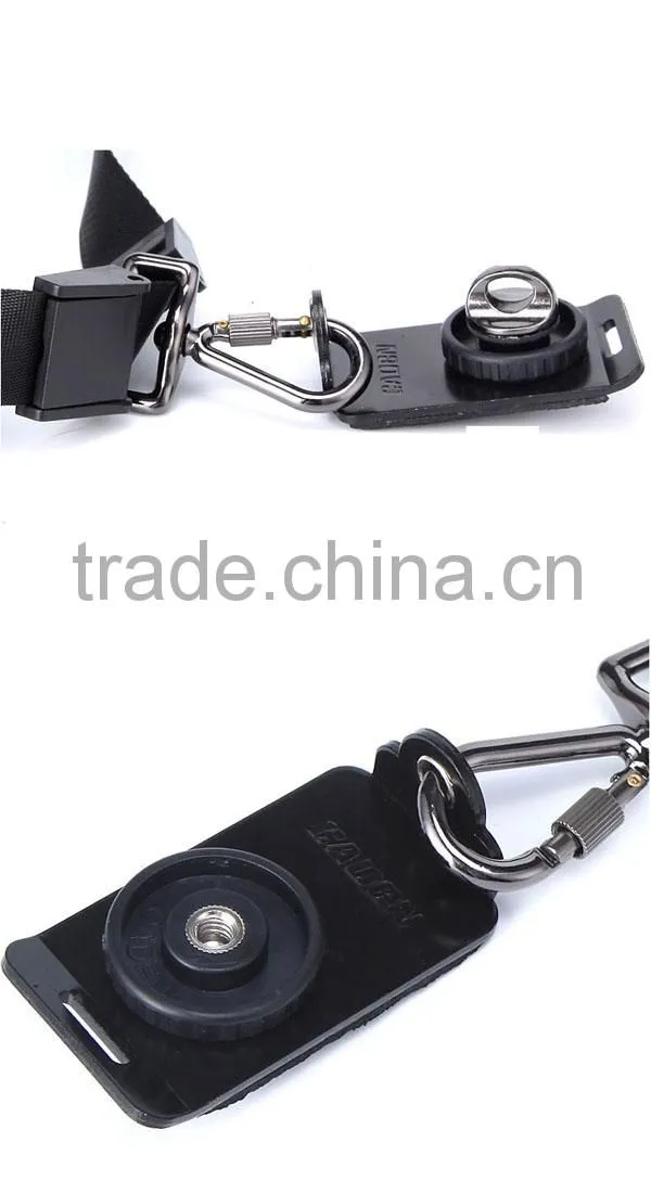 Anti-slip Rapid Neoprene Quick Sling Black Belt Neck Strap for Camera