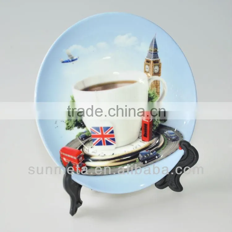 Sublimation Blank Ceramic Plate Wedding Gifts 6 Inch Plate