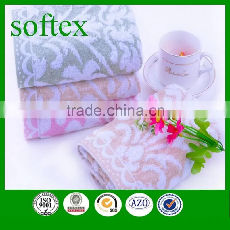 bamboo velour washclothes / bamboo fabric jacquard face towel