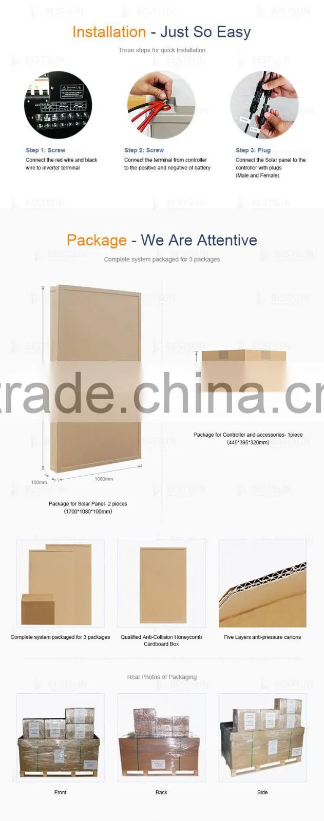 portable 500wHome use solar energy product
