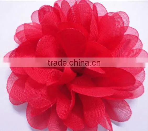 2013 hot chiffon flowers, decorative handmade flowers for dresses,shabby chiffon flowers wholesale,