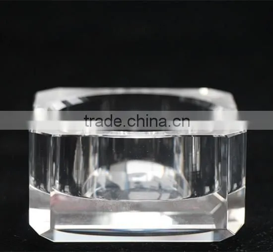 Home Decoration Crystal Glass Sugar Bowl with Lit sugar stock