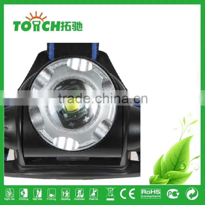 2000LM CRE E XM-L XML T6 LED Working Headlamp Headlight Zoomable Adjustable for Camping