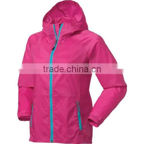 With hood cheap women jacket stylish windbreaker