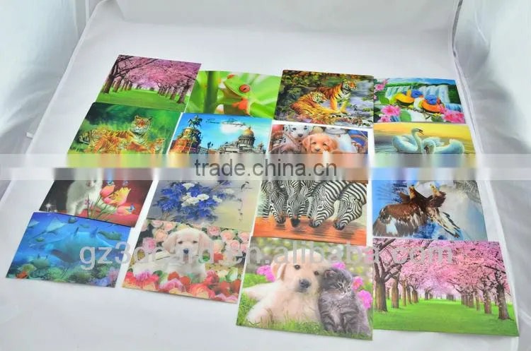 Custom lenticular plastic 3d placemats