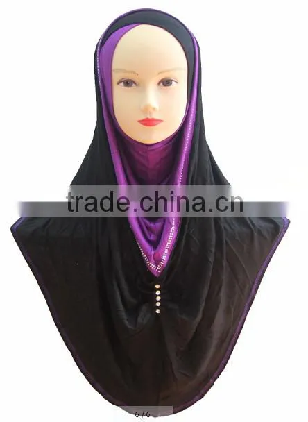 H228 popular muslim jersey hijab,big size long hijab