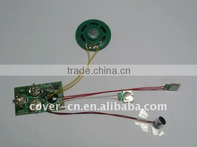 Recording Greeting Card Sound Module/Voice Chip with push button