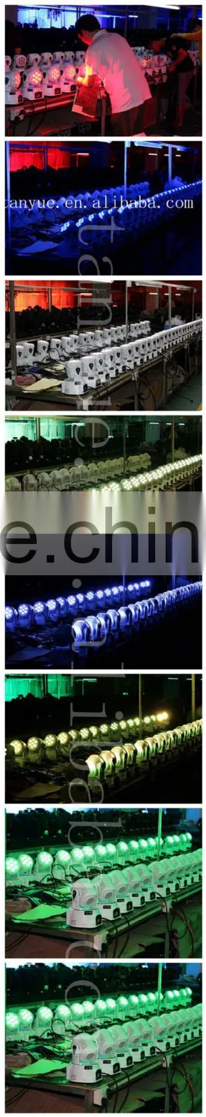 factory price 7 pcs 4 in 1 rgbw 10w wash 7pcs moving head light