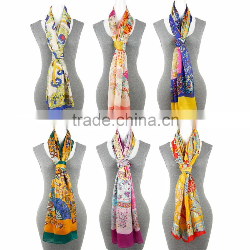 Fashion Printing chiffon chiffon scarf Square Scarf