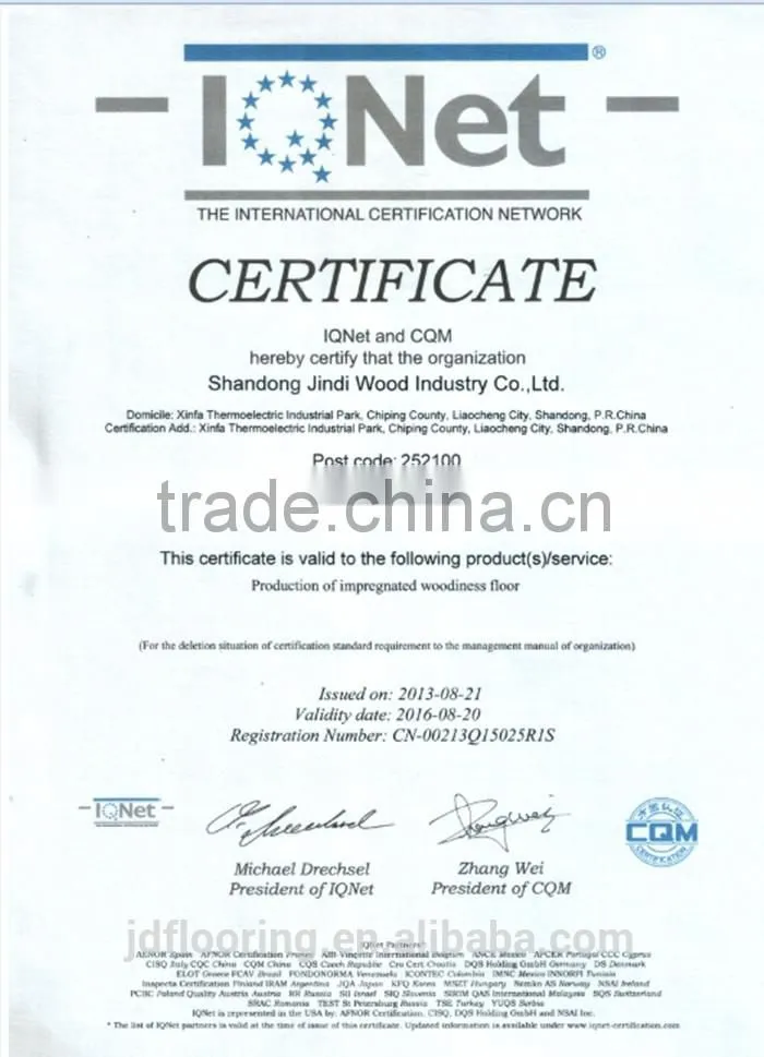 12mm HDF / MDF made in china laminate flooring