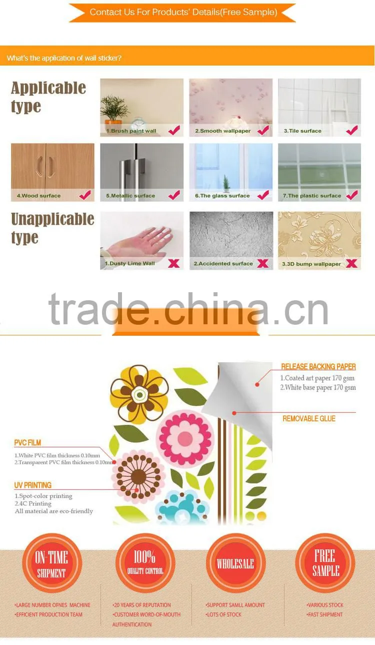 Famous reflective mirror decoration wall sticker for kitchen