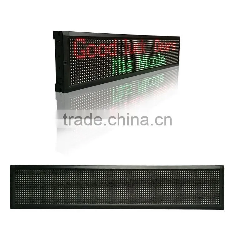 custom made P7.62-16x96 RGB full color led sign with USB/RS232/TCP-IP communication control