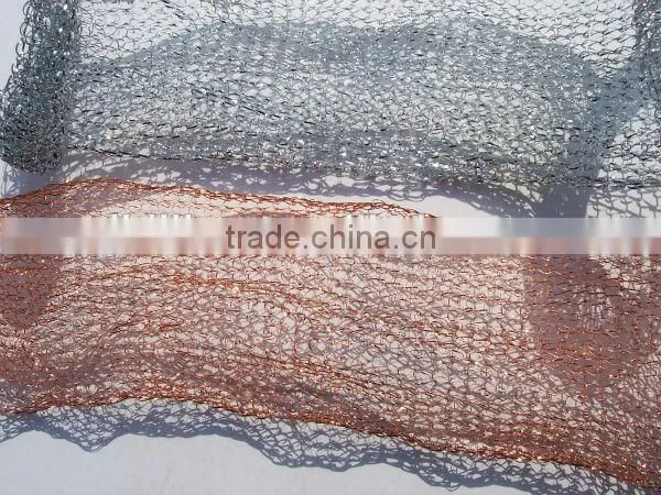 copper coated wire mesh in roll