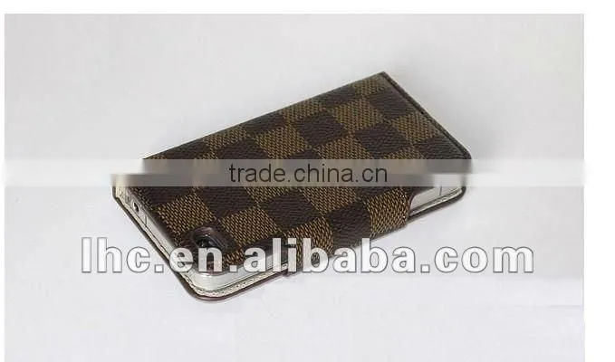 fashion design leather for iphone4 cover with deautiful appearance