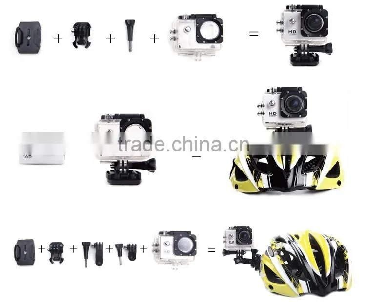 waterproof 1080p full hd SJ4000 motorcycle helmet camera