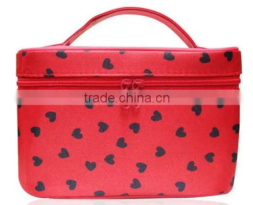 4pc Train case travel bag cosmeitc bag make up bag