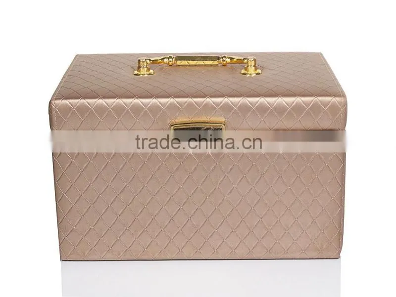 2015 Luxury Fashion Multi-functional Leather Dressing Box With Fish Scales