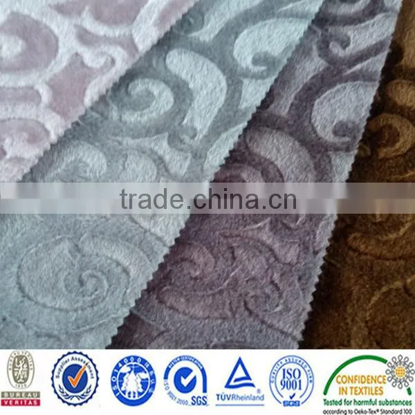 short har anti-slip velvet polyester fabric