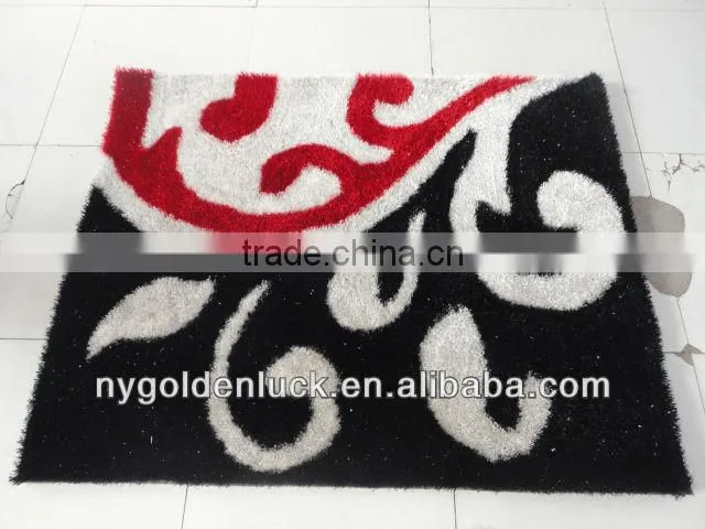 rubber backed shaggy hand tuft carpet
