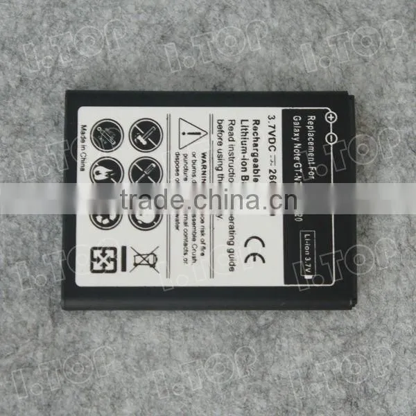 Backup battery for Samsung Galaxy Note1 N7000 I9220 ,3.7V 2600mAh,18 months warranty