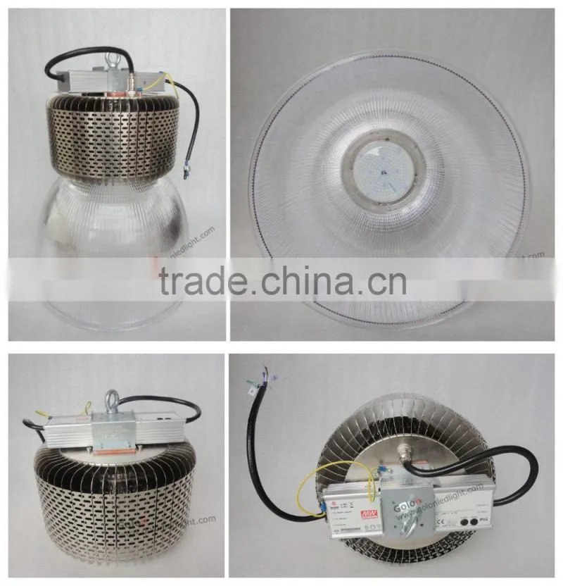 UL Interior 347VAC high bay light with Meanwell driver Bridgelux COB LED high bay lighting 250w 200w 150w