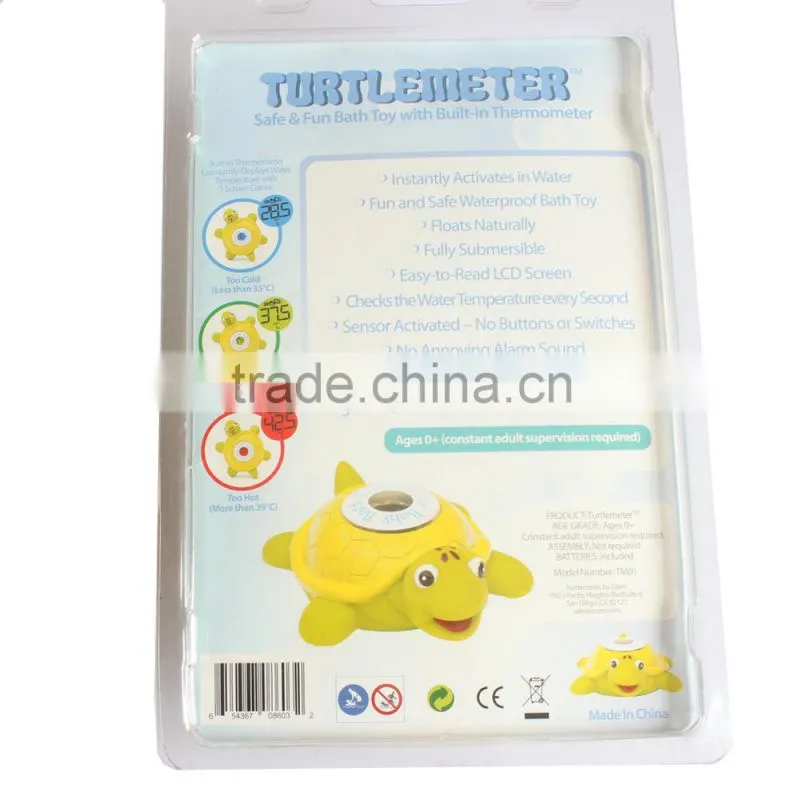 Backlight LCD Digital baby bath thermometer use for baby with tortoise style
