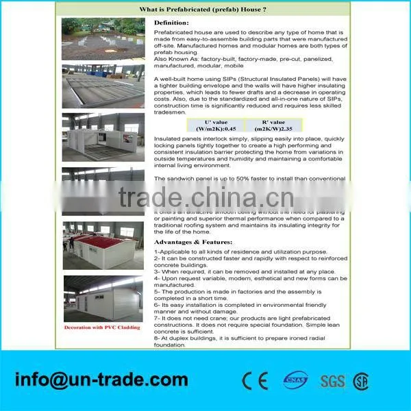 two-storey prefabricated house