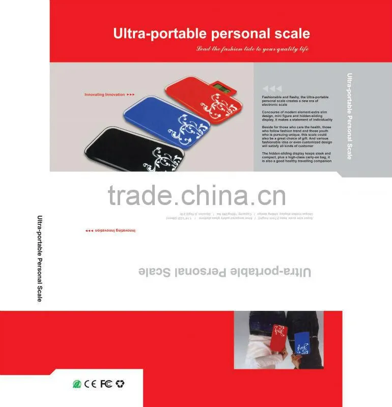Portable mini size digital bathroom scale with CE