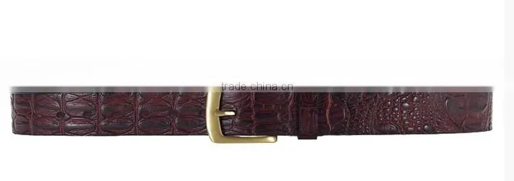 2015 mens elegant crocodile leather belt