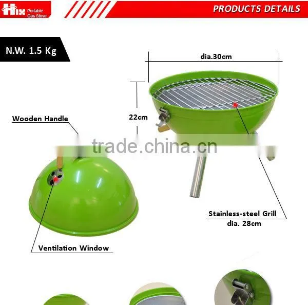 CE approved portable hibachi charcoal grill