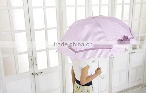 8k Straight pink cute long Ladies Umbrella