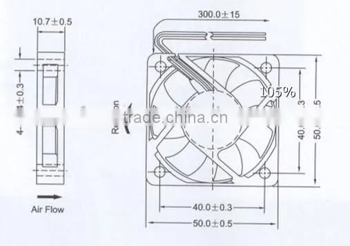 dc cooling fan 12v 24v 60mm