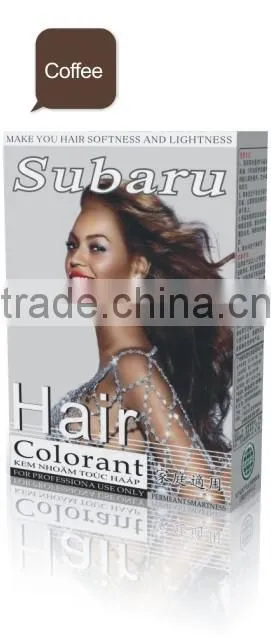 ammonia free permanent hair color cream/ super black hair color cream
