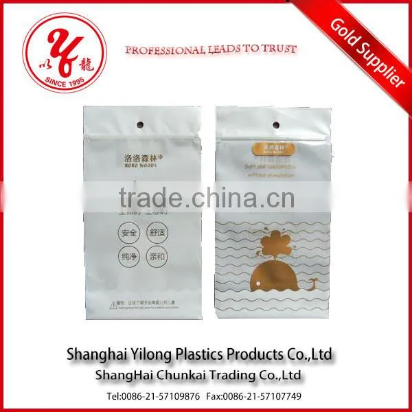 customized logo pe die cut bag in plastic