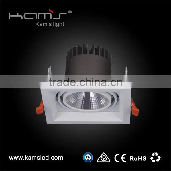 Adjustable ceiling light one head gille light high lumen led downlight 12W