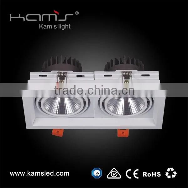 Adjustable ceiling light one head gille light high lumen led downlight 12W