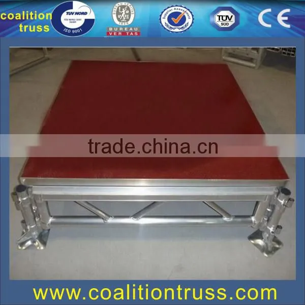 folding aluminum portable stage for concert/outdoor concert stage