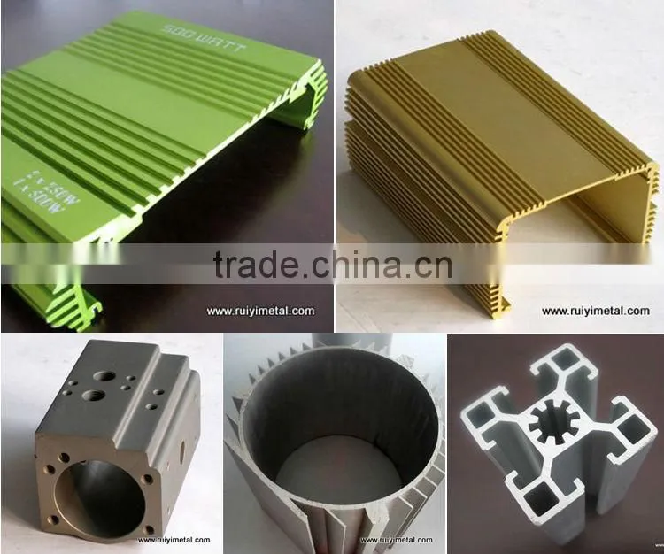 Imitating wooden aluminium profile