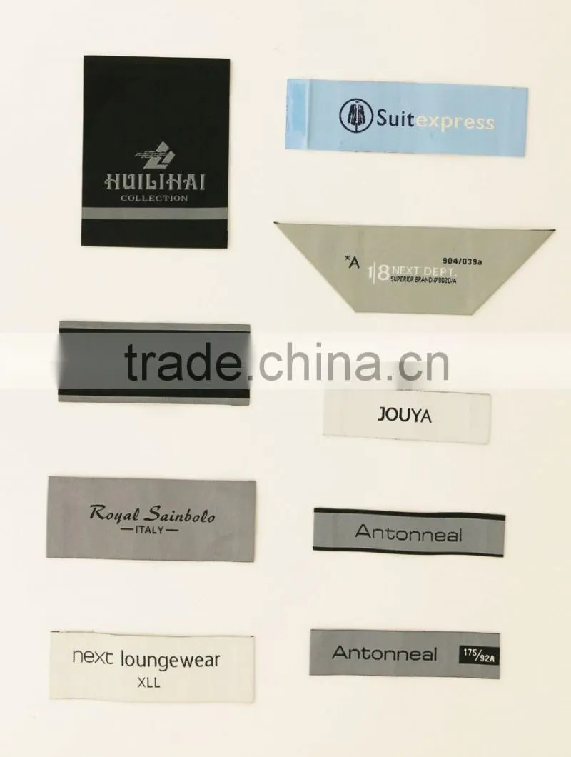 2016 Factory Direct Woven Labels Clothing Printed Label For Clothing Labels