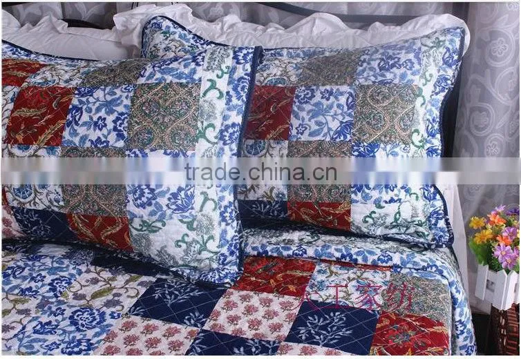 100% cotton Patchwork quilt set