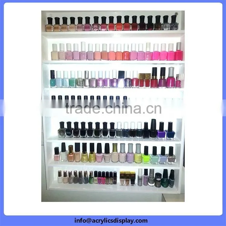 Durable special discount acrylic nail polish display stand rack