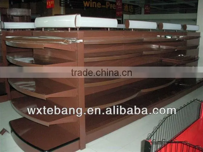 wall supermarket shelf