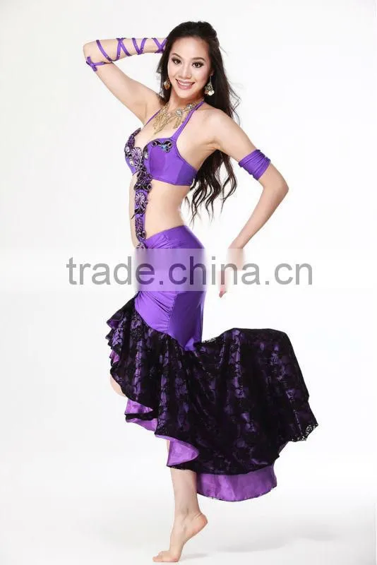 2014 belly dance mermaid dresses, belly dance wear for girl arabic carnival stage performance wear China Wuchieal QC2072