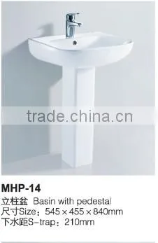 Hand wash basin price Bathroom Ceramic Pedestal Basin