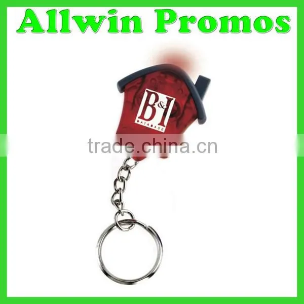 Mini House Flashlight Keychain