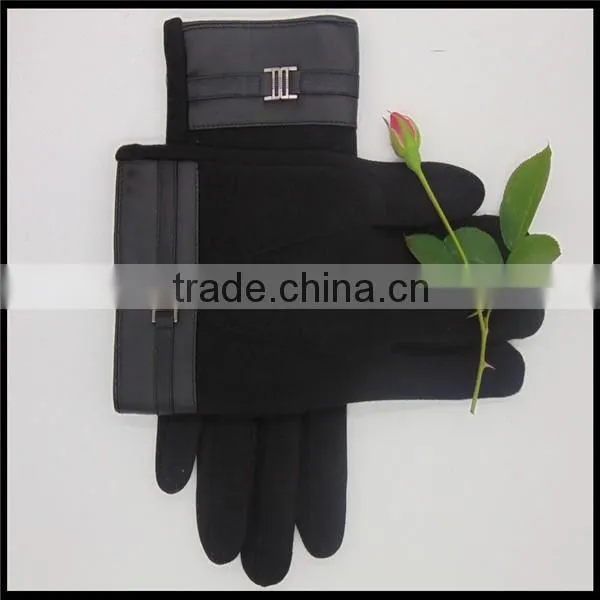 Soft Velvet Material AB Grade Men Glove From Baoding
